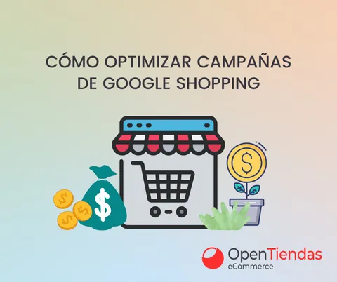 Ilustración de una tienda online con carrito de compra y gráfico de crecimiento de ingresos