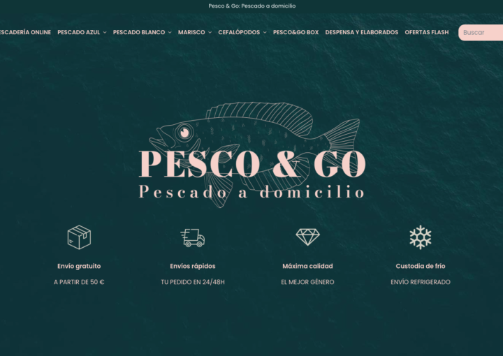 Landing Page Pesco&Go