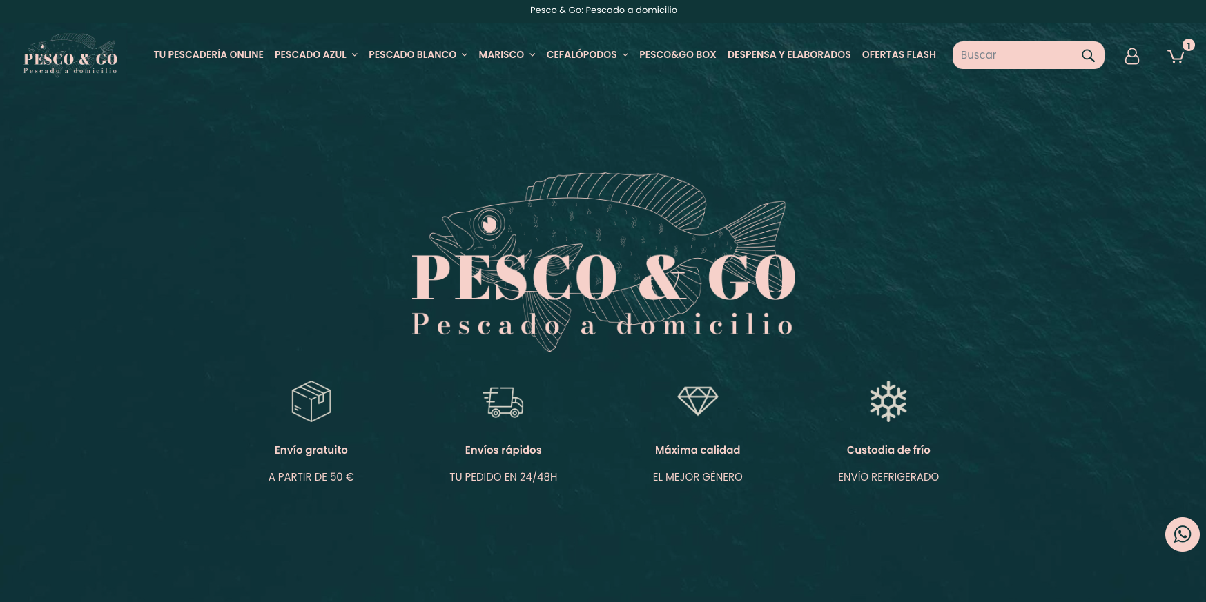 Landing Page Pesco&Go