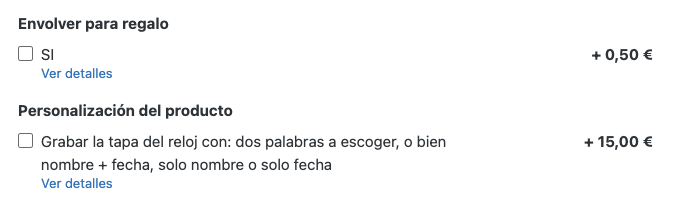 Servicios adicionales